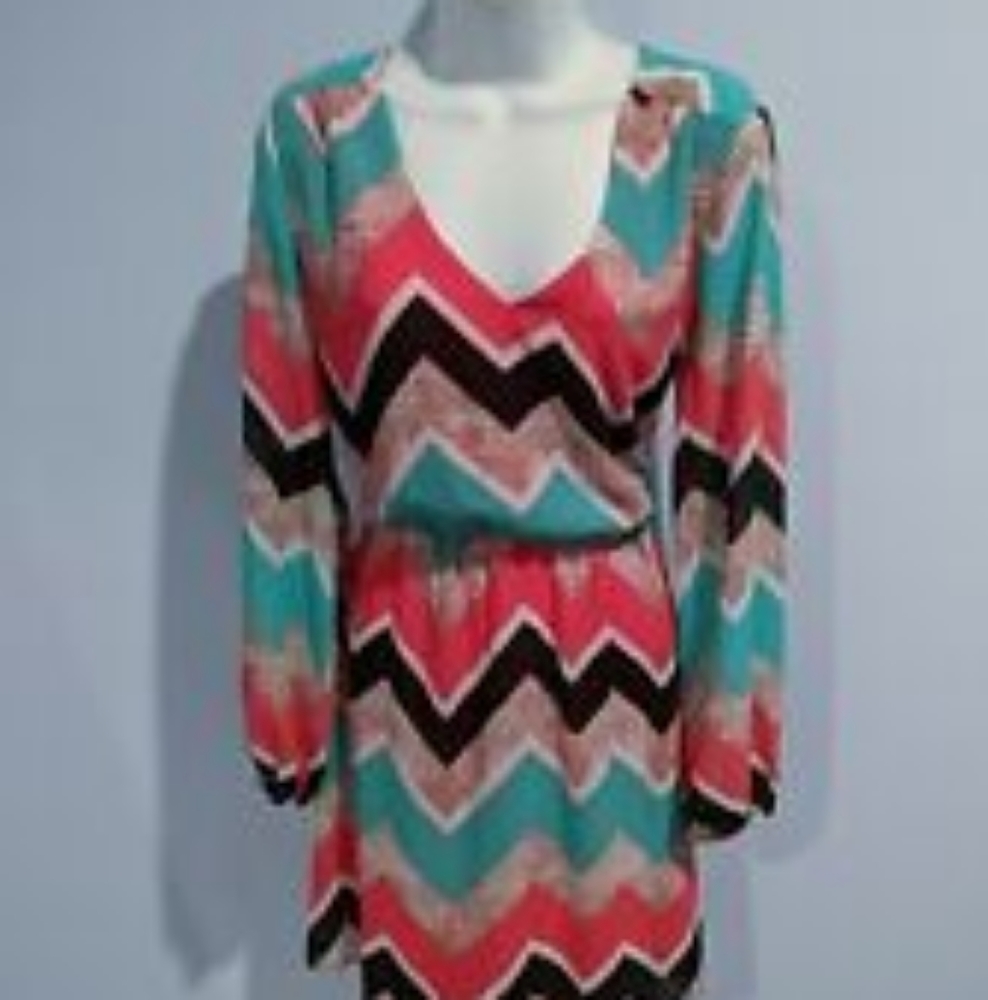 Chevron Print Dress